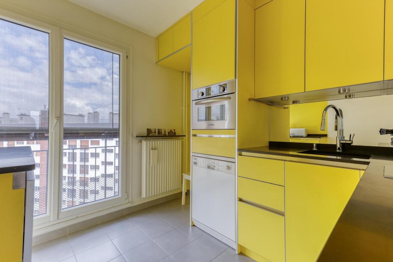Ferienwohnung Large And Bright 2 Bdrs Flat With View - Paris 20 Exterior foto
