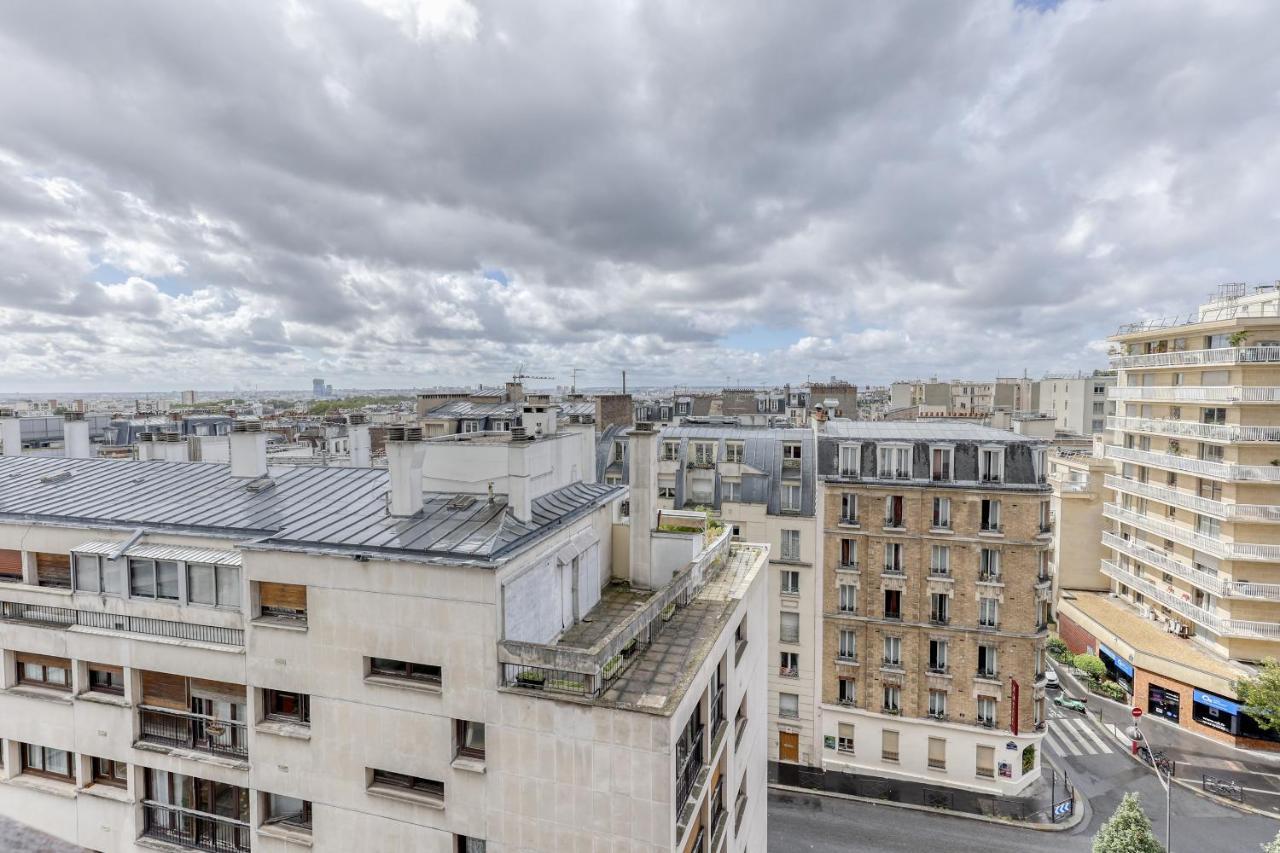 Ferienwohnung Large And Bright 2 Bdrs Flat With View - Paris 20 Exterior foto