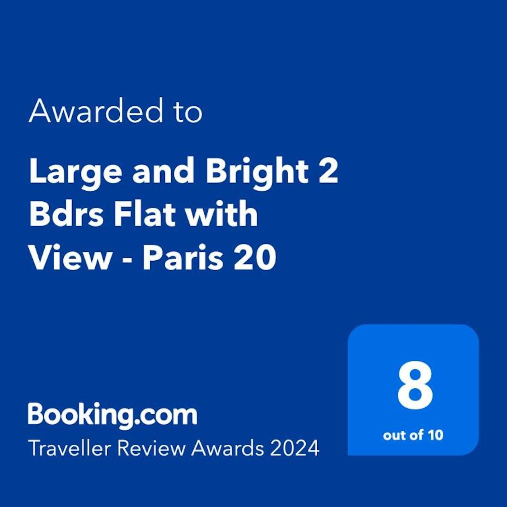 Ferienwohnung Large And Bright 2 Bdrs Flat With View - Paris 20 Exterior foto